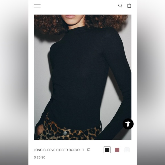 Long Sleeve Ribbed Bodysuit ZARA - Picture 4 of 4